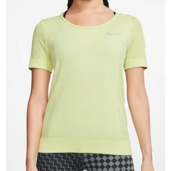 Nike  BV3913 367 Women's Sz M Infinite Seamless Mesh Running Shirt Short Sleeve - Picture 1 of 8